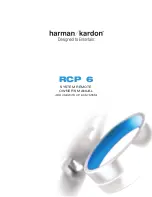 Harman Kardon RCP 6 Owner'S Manual preview