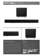 Preview for 1 page of Harman Kardon Sabre SB35 Features