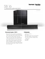 Harman Kardon SB 16 Product Information preview