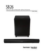 Harman Kardon SB26 soundbar Owner'S Manual preview