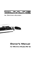 Harman Kardon Slimline PC13 Owner'S Manual preview