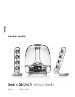 Preview for 1 page of Harman Kardon SOUNDSTICKS II Setup Manual