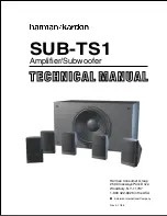 Harman Kardon SUB-TS1 Technical Manual предпросмотр