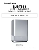 Preview for 1 page of Harman Kardon SUB-TS11 Service Manual