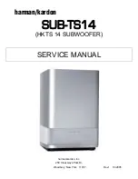 Harman Kardon SUB-TS14 Service Manual preview