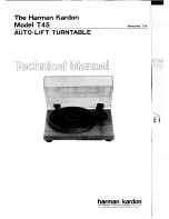 Harman Kardon T45 Technical Manual preview