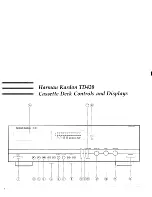 Предварительный просмотр 4 страницы Harman Kardon TD420 Owner'S Manual