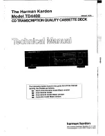 Harman Kardon TD4400 Technical Manual предпросмотр