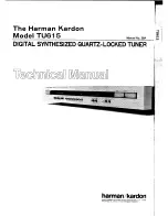 Preview for 1 page of Harman Kardon TU315 Technical Manual