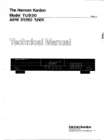 Harman Kardon TU930 Technical Manual предпросмотр