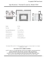 Preview for 3 page of Harman Stove Company Exception Installation & Operating Manual