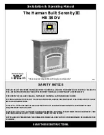 Preview for 1 page of Harman Stove Company HB 38 DV Installation And Operating Manual