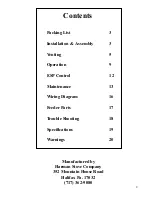 Preview for 2 page of Harman Stove Company Invincible RS Owner'S Manual