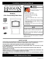 Harman Stove Company P38+ Installation & Operating Manual preview
