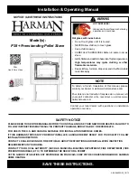 Preview for 1 page of Harman Stove Company P38+ Installation & Operating Manual