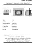 Предварительный просмотр 3 страницы Harman Stove Company R7R1 Exception Wood Fireplace Installation And Operating Manual