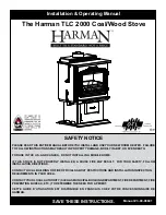 Harman Stove Company TLC 2000 Stove Installation & Operating Manual preview