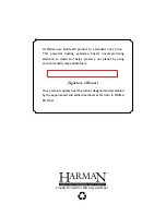 Preview for 25 page of Harman 300i Installation & Operating Manual