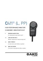 Harman AKG C411 Series User Instructions предпросмотр