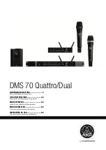 Harman AKG DMS70 Quattro/Dual User Instructions preview