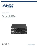 Предварительный просмотр 1 страницы Harman AMX CTC-1402 User Manual