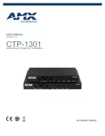 Предварительный просмотр 1 страницы Harman AMX CTP-1301 User Manual