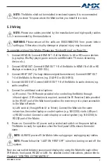 Предварительный просмотр 9 страницы Harman AMX DUX-8D User Manual