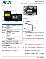 Preview for 1 page of Harman AMX Modero X Series Quick Start Manual