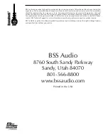 Предварительный просмотр 12 страницы Harman BSS Audio Soundweb London BLU-120 Installation Manual