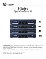 Предварительный просмотр 1 страницы Harman Crown T Series Operation Manual