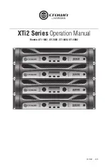 Harman Crown XTi2 Series Operation Manual предпросмотр