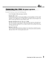 Preview for 6 page of Harman DBX 1066 Operation Manual