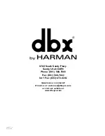 Предварительный просмотр 32 страницы Harman dbx 160SL Owner'S Manual