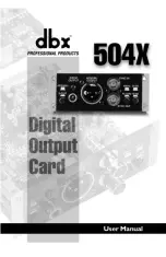 Preview for 1 page of Harman dbx 504X Manual