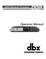 Предварительный просмотр 1 страницы Harman dbx DDP Operator'S Manual