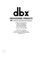 Предварительный просмотр 40 страницы Harman dbx DDP Operator'S Manual