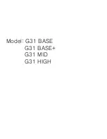 Preview for 1 page of Harman G31 BASE+ Manual