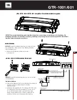 Preview for 17 page of Harman gtr-1001 Quick Start Manual