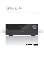 Предварительный просмотр 1 страницы Harman harman/karbon AVR 3700 Owner'S Manual