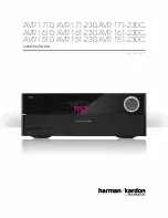 Предварительный просмотр 1 страницы Harman Harman/kardon AVR 1710 Quick Start Manual