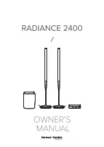 Harman Harman/Kardon RADIANCE 2400 Owner'S Manual preview