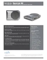 Preview for 4 page of Harman Infinity BassLink SM Quick Manual