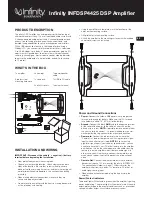 Preview for 3 page of Harman Infinity INFDSP4425 Owner'S Manual