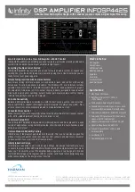 Preview for 11 page of Harman Infinity INFDSP4425 Owner'S Manual