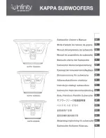 Harman infinity KAPPA 123WDSSI Owner'S Manual preview