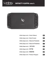 Harman Infinity Kappa one K Owner'S Manual preview