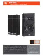 Preview for 10 page of Harman JBL ARENA 120 Owner'S Manual