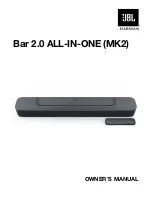 Harman JBL BAR 2.0 ALL-IN-ONE MK2 Owner'S Manual preview