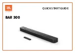 Предварительный просмотр 1 страницы Harman JBL BAR 300 Quick Start Manual