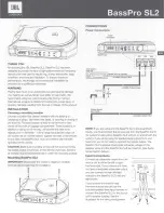 Preview for 2 page of Harman JBL BassPro SL2 Quick Start Manual